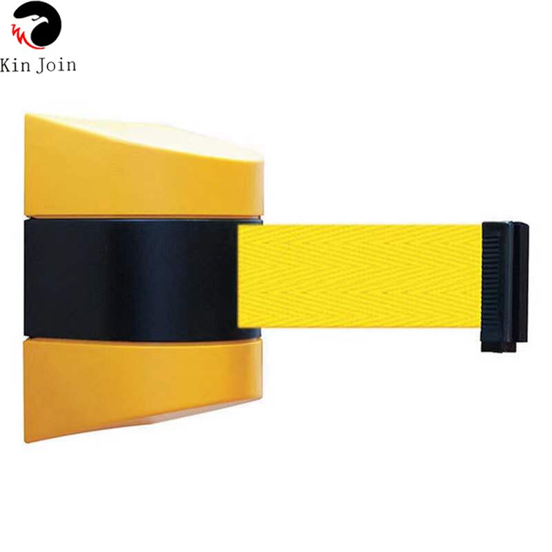 Bande de barrière rétractable de 10m, ruban de sécurité pour l&#39;entrepôt, atelier, contrôle de la couronne, coloré en option
