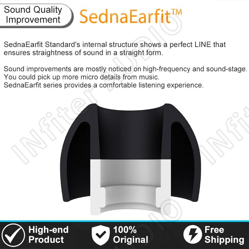 AZLA Sednaearfit Oordopjes voor Sennheiser Beyerdynamic Oordopjes Siliconen Oordopjes SednaEarfit Lichte oordopjes voor in-ear hoofdtelefoon