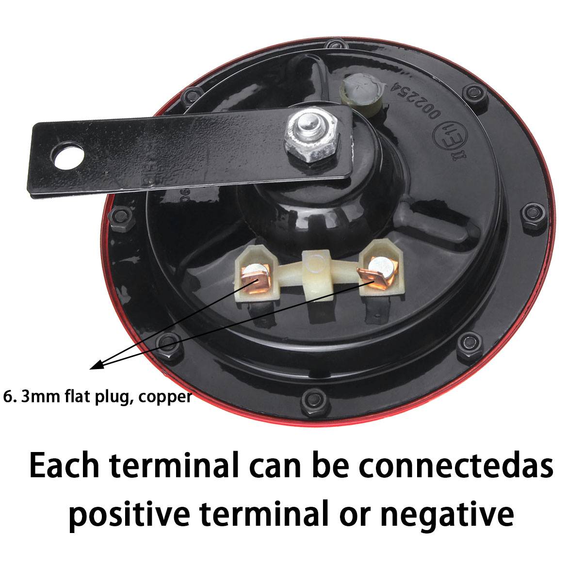 108-130db Loud 12V Universal Black Waterproof Electric Snail Horn Air Horn Treble Bass Sound For Car Motorcycle Truck Boat