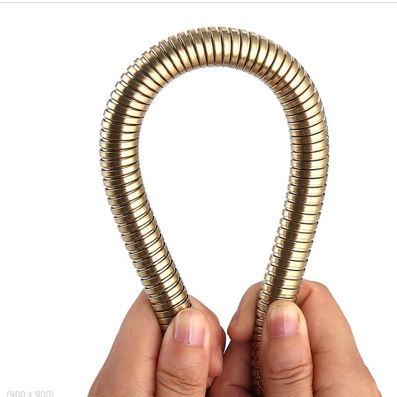 1.5/2m shower pipe Flexible Long Bathroom Shower Water Hose 304 Stainless Steel Shower Hose water pipe silver/gold