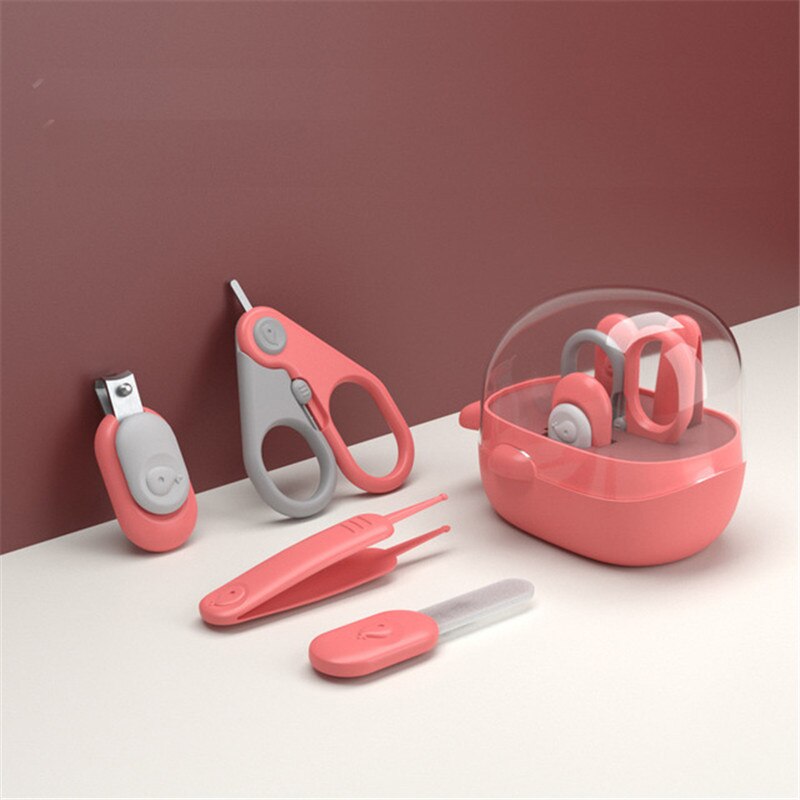 Bebê aparador de unhas 4-em-1 bebê grooming clippers prego scissor arquivo de unhas do bebê & pinça para o bebê da menina do menino crianças infantil cuidados com as unhas