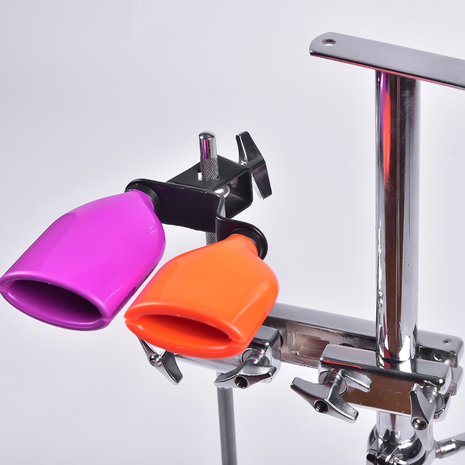 Double Mounted Cowbell High And Low Tone Cow Bell Percussion Instrument Supply