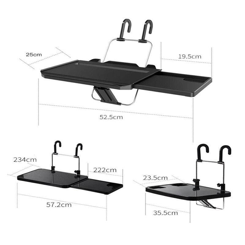 Multifunctional car Foldable Laptop Computer Stands Non-Slip Gear Hook Hide Cup Holder Lap Desk Sofa Bed Reading Notebook Foldin