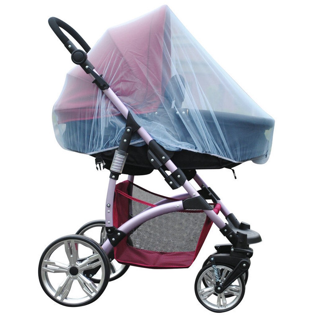 Cochecito de bebé mosquitera Red de insectos cubierta de Buggy para bebé Infante insectos cubierta accesorios cortina: Blue 