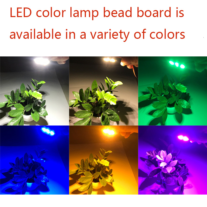 Chip de luces LED de colores, placa de bombilla de transformación redonda, fuente de luz, diámetro de 32MM, verde, azul, rojo, Morado, blanco, 5/10 piezas, 3W