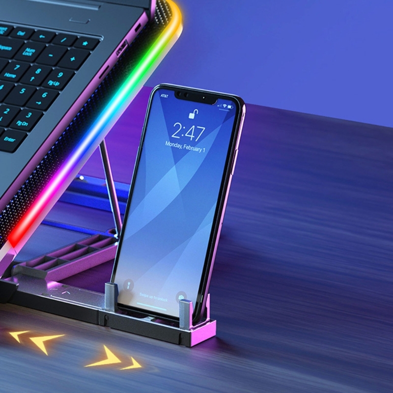 Laptop Kühler Notebook Kühler Basis tragbare Laptop Lüfter Kühl kissen mit 6 Lüfter Drops hip