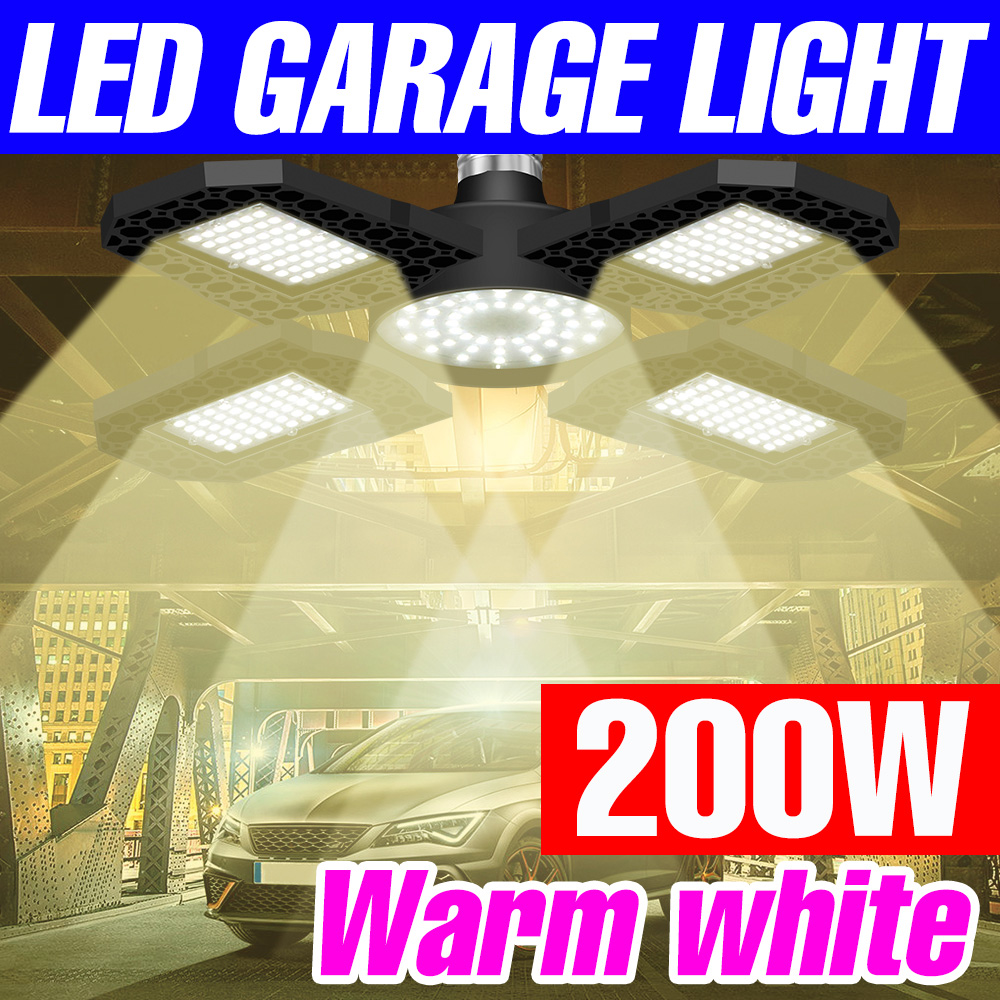 200w led-loftlampe til garage,  e27/e26 led-pærer ,  ac 220v kælderbelysning til lager, værksted 110v 40w 60w 80w 100w 150w