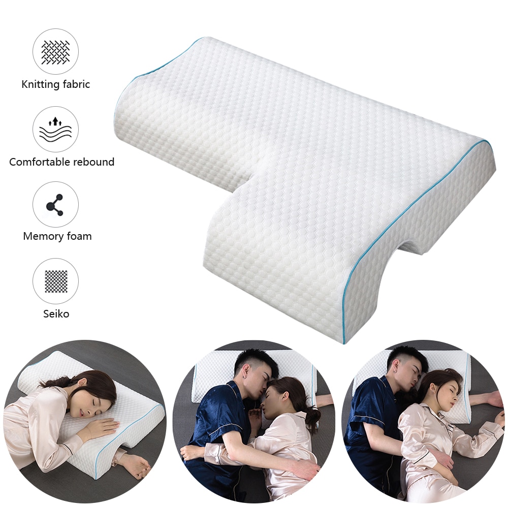 Hukommelse skum sengetøj pude langsom rebound tryk pude sundhed nakke par pude multifunktion anti-tryk håndpude