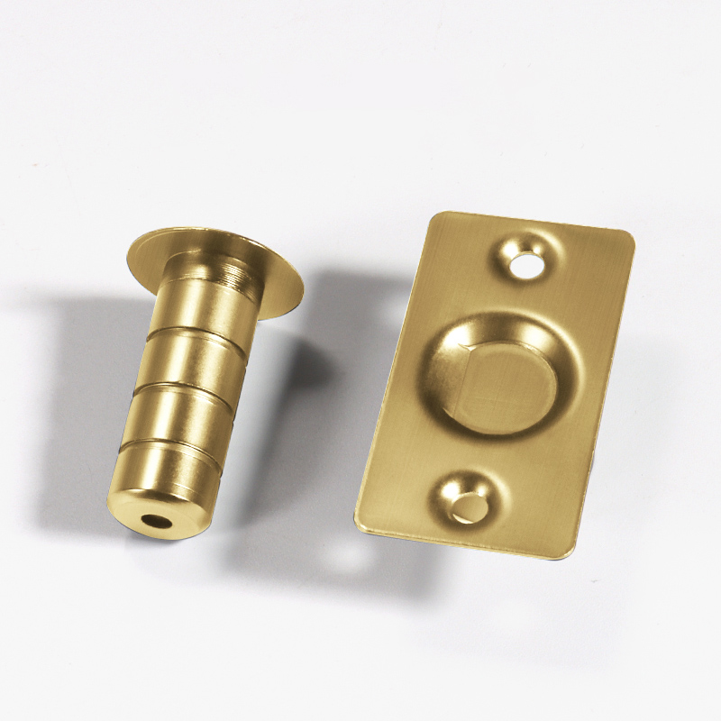 Messing Deur Stopt Zware Deur Holder Magnetische Onzichtbare Deur Stopper Catch Verborgen Roestvrij Stalen Deur Stop Hardware: Goud