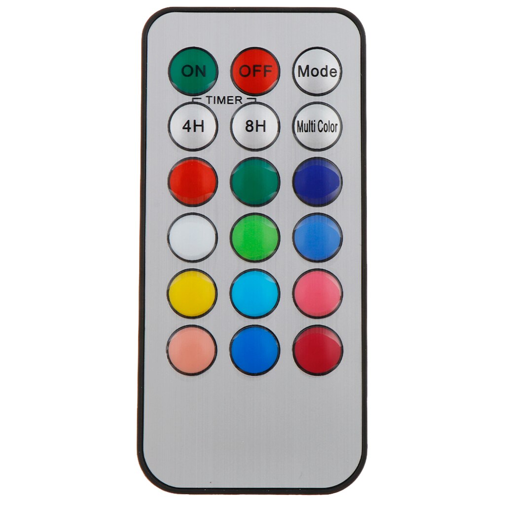 Multifunctional 18-key Remote Control for LED Flameless Candle Adjustable Modes