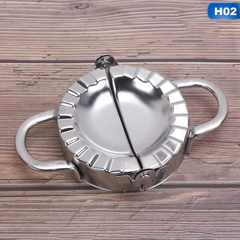 Stampo per polpette in acciaio inossidabile stampo per pasta piedino per alimenti cinesi Jiaozi creatore stampo per cottura stampo per pasticceria utensili da cucina: 02