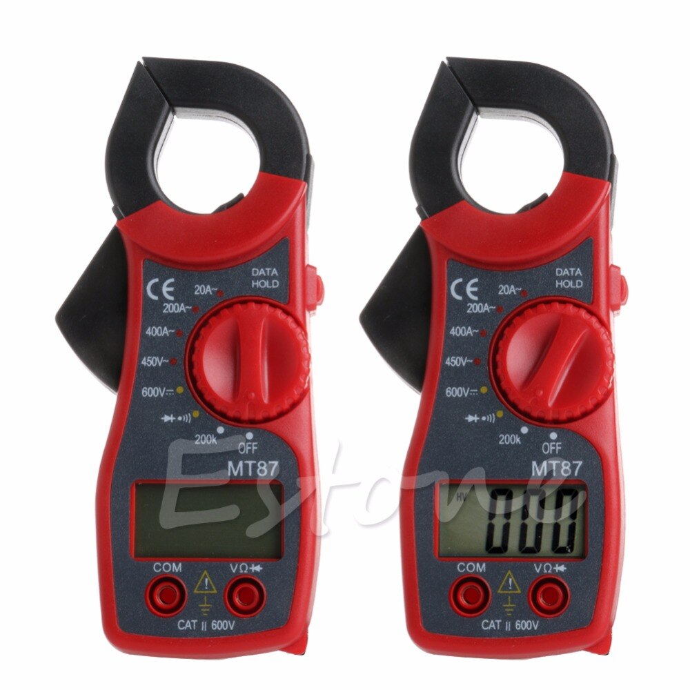 LCD Digital Voltmeter Ammeter Ohmmeter Multimeter Volt AC DC Tester Clamp Meter