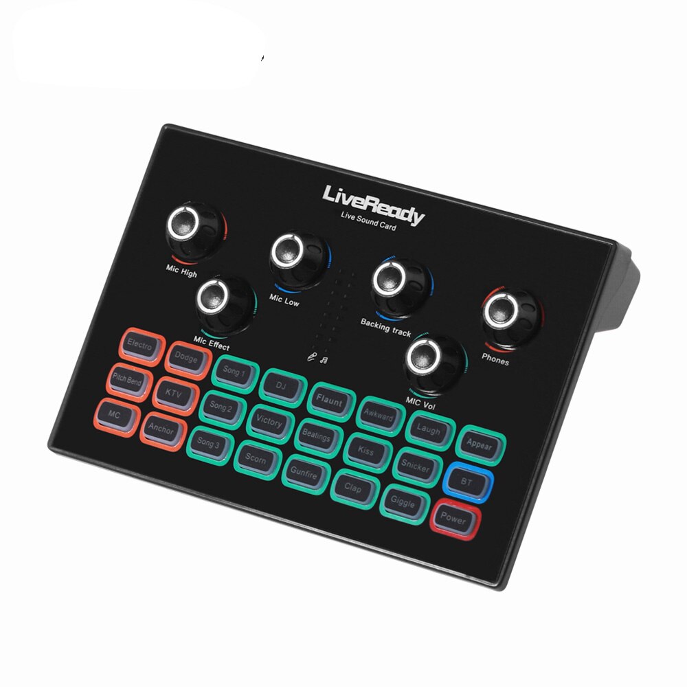 Live Mobile Phone External Equipment Singing K Song Bluetooth Tuning Computer Universal Sound Card