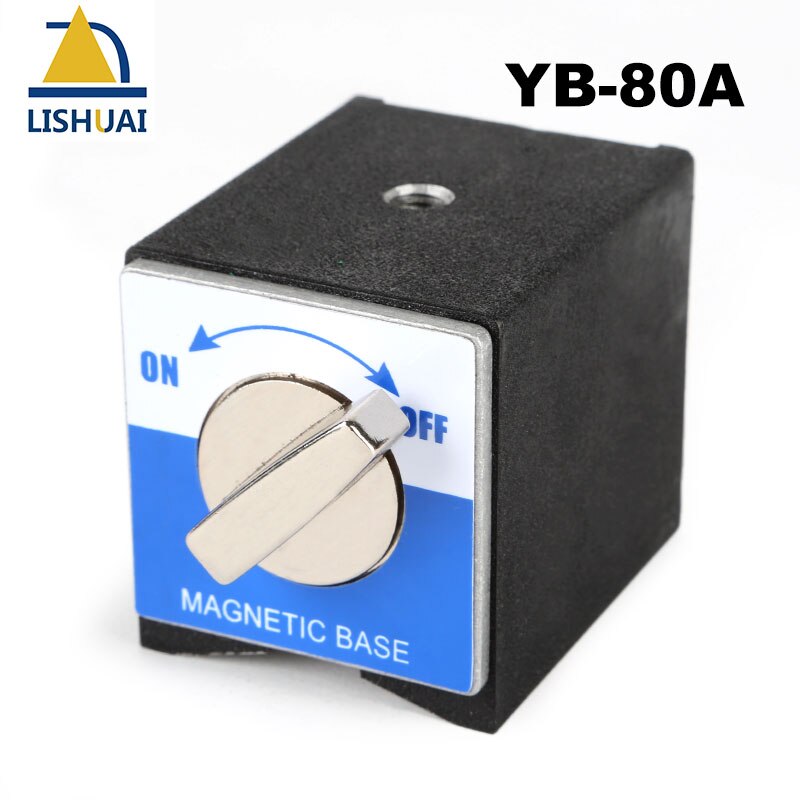 Lishuai til / fra magnetisk baseholder omskiftelig neodymmagnetindikator klemme 30kg/50kg/80kg/100kg: Yb -80a