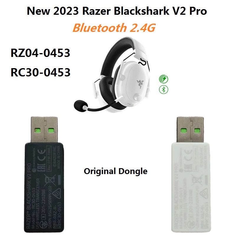Original USB-Dongle-Adapter für Razer Blackshark V2 Pro 2023, 2,4 G Bluetooth-Kopfhörer, Ersatz-Ersatzempfänger RZ04-0453