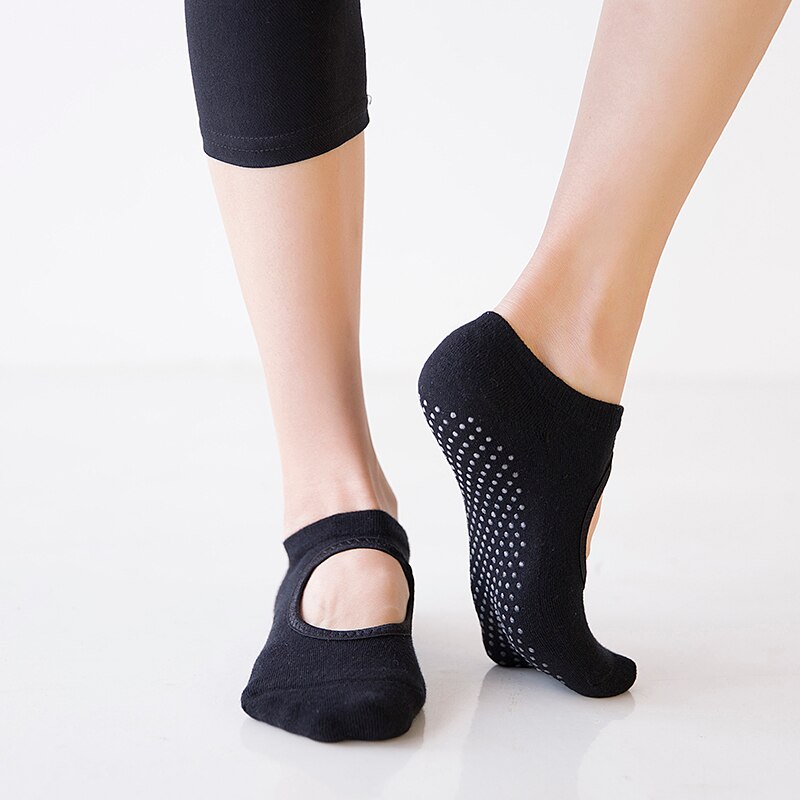 Yoga Socks Anti-Slip Breathable Women Fitness Pilates Socks Quick-Dry Bandage Dance Socks Fitness Accessoreis