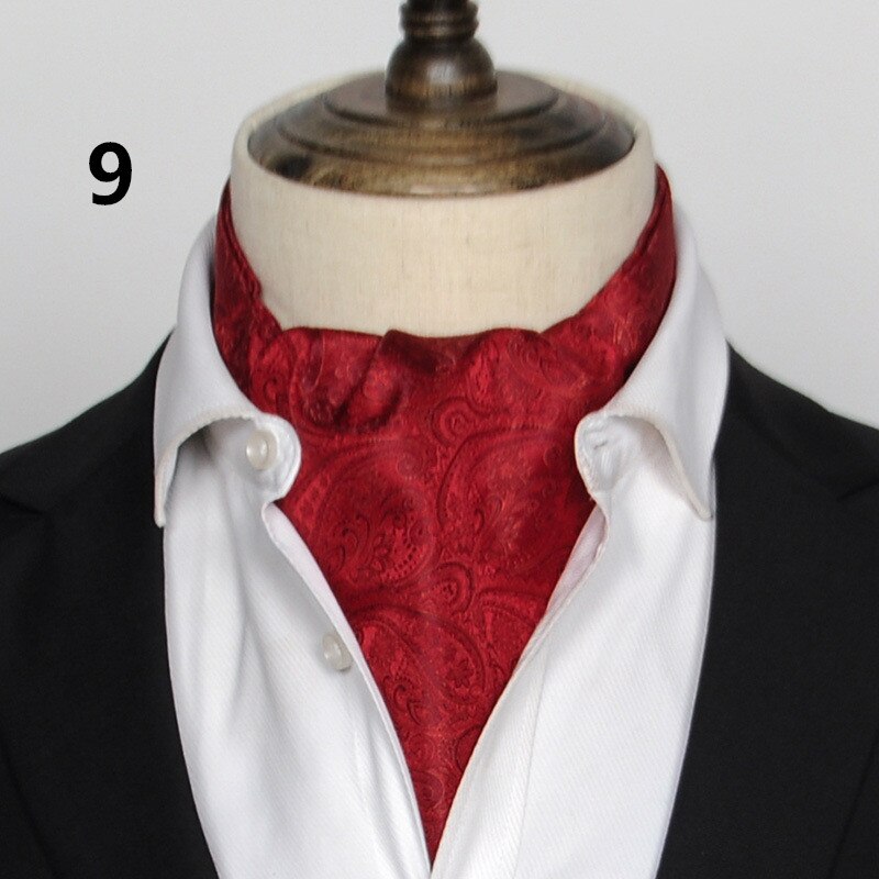 Korean suit silk scarf men neckerchief British retro shirt Printed scarf spring ring business neutral scarves: 9