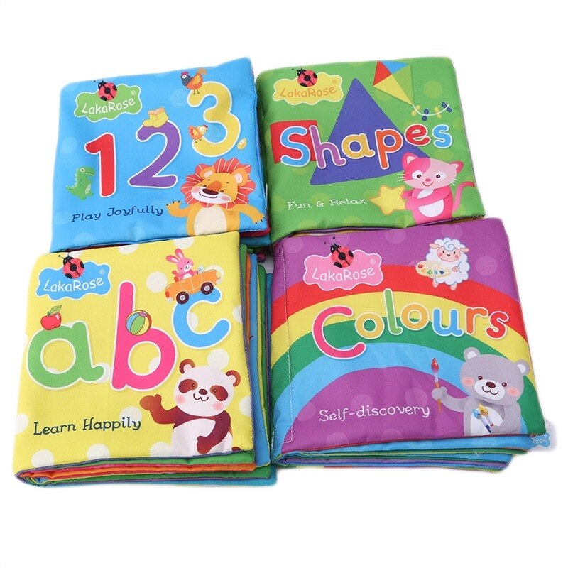 Baby Doek Boeken Voor 0-12 Maanden Kids Zachte Cognize Kleur Vorm Emotie Doek Boek Intelligence Learning Educatief Doek boeken