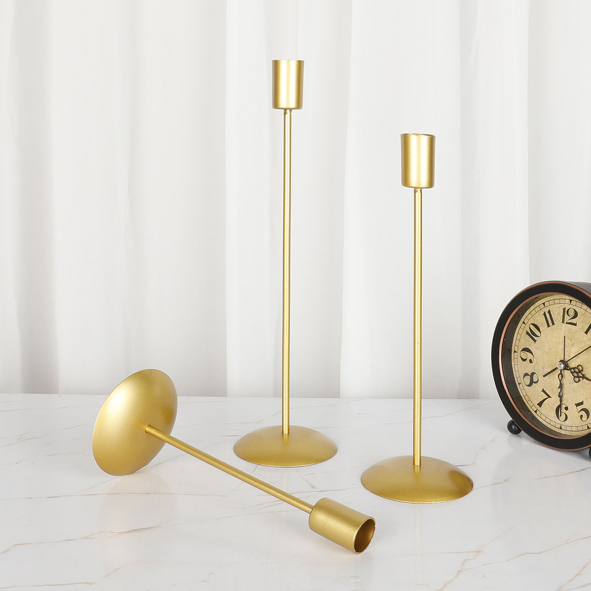 Candelabro de escritorio de estilo nórdico para decoración del hogar, candelabro Simple de estilo nórdico para decoración de hogar, comedor, de Acción de Gracias y boda, 1 piezas