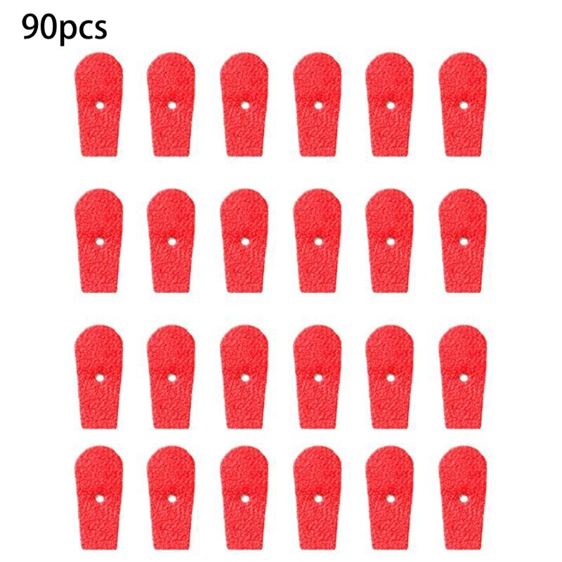 1 Set Piano Tuning Tool Piano Accessories 90pcs Upright Piano Bridle Strap Red Tips Leather Head