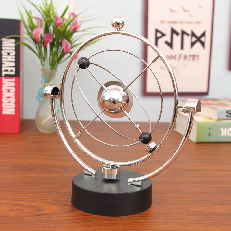 Newton Slinger Balans Bal Roterende Perpetual Motion Fysieke Science Pendulum Toy Natuurkunde Tumbler Craft Thuis Decortion