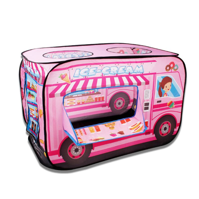 Bambini Da dolce auto apparire Tenda Bambini Casa di Gioco di interno all'aperto Tenda Pieghevole: Colore rosa