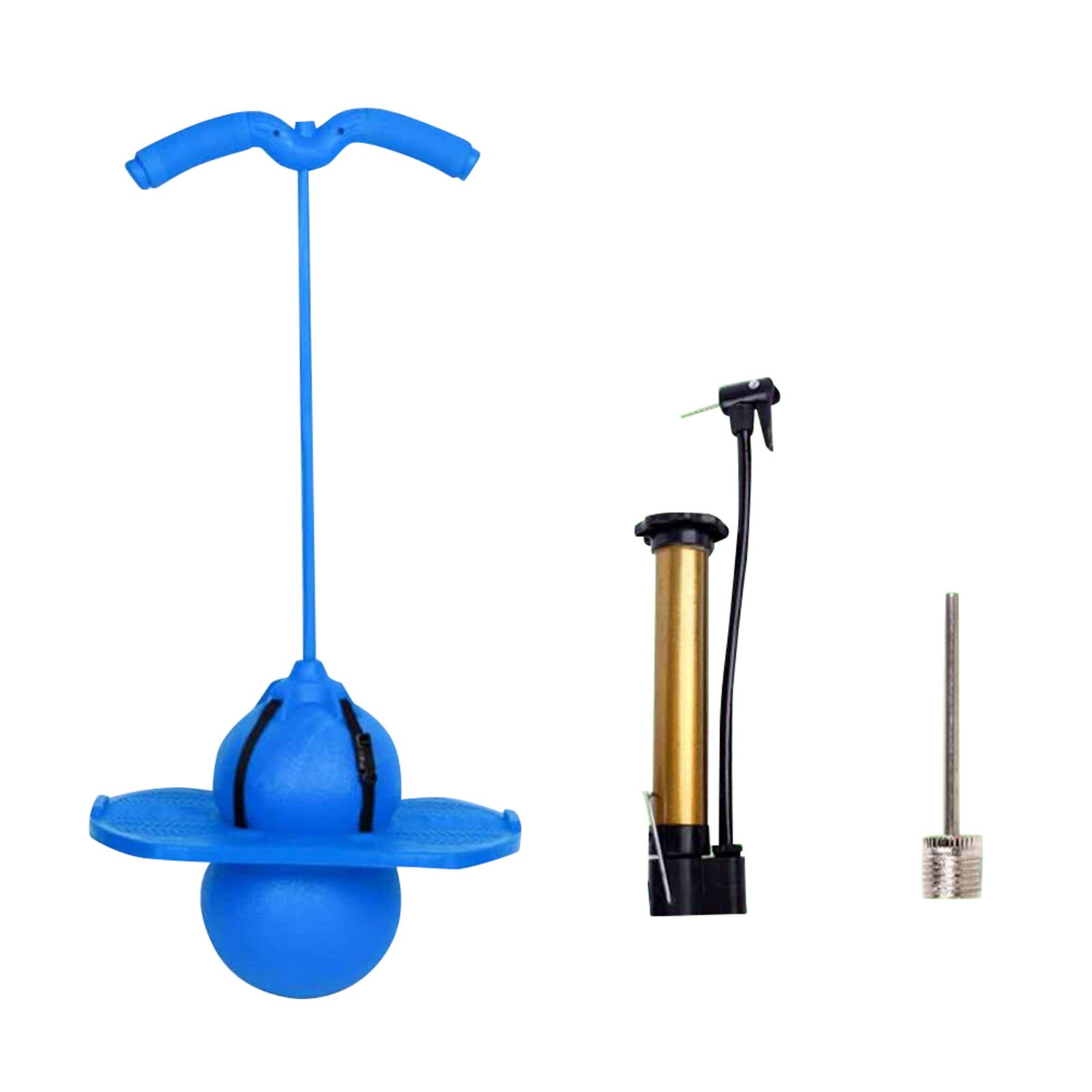 Pogo – balle rebondissante avec poignée et pompes, jouet de saut, capacité de charge maximale de 220lb, adapté aux enfants et aux adultes, offre spéciale: Green Armrest Dual u