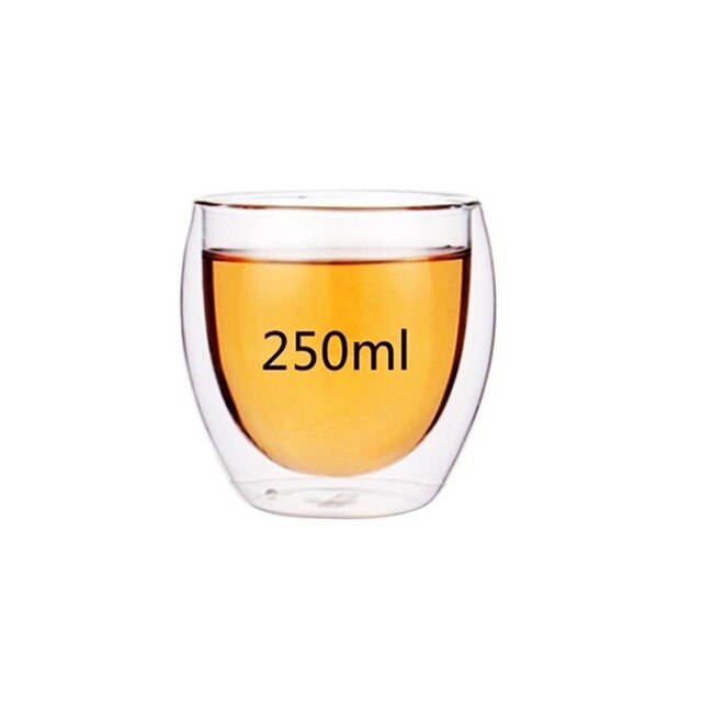Loodvrije handgemaakte waterfles koffiekopjesset hittebestendige dubbelwandige glazen beker bier handgemaakte bierpul thee whisky glazen beker: Scgrblb -250ml