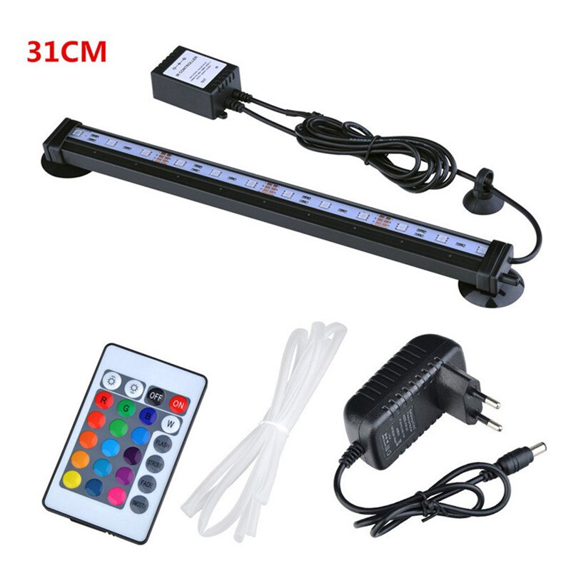 Aquarium Aquarium Led Licht Aquatic Plant Verlichting Onderwater Waterdichte Rgb Remote Bluetooth Led Verlichting Voor Aquarium 16-46cm: 31CM