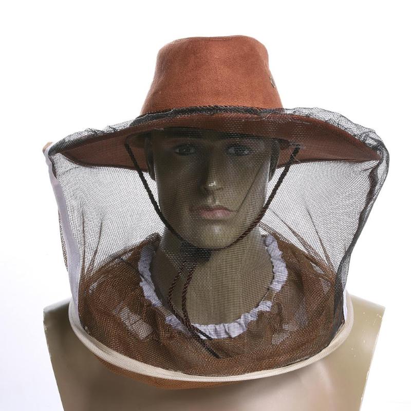 Chapeau de Cowboy pour apiculteur, voile de protection faciale, confortable, Anti-abeille