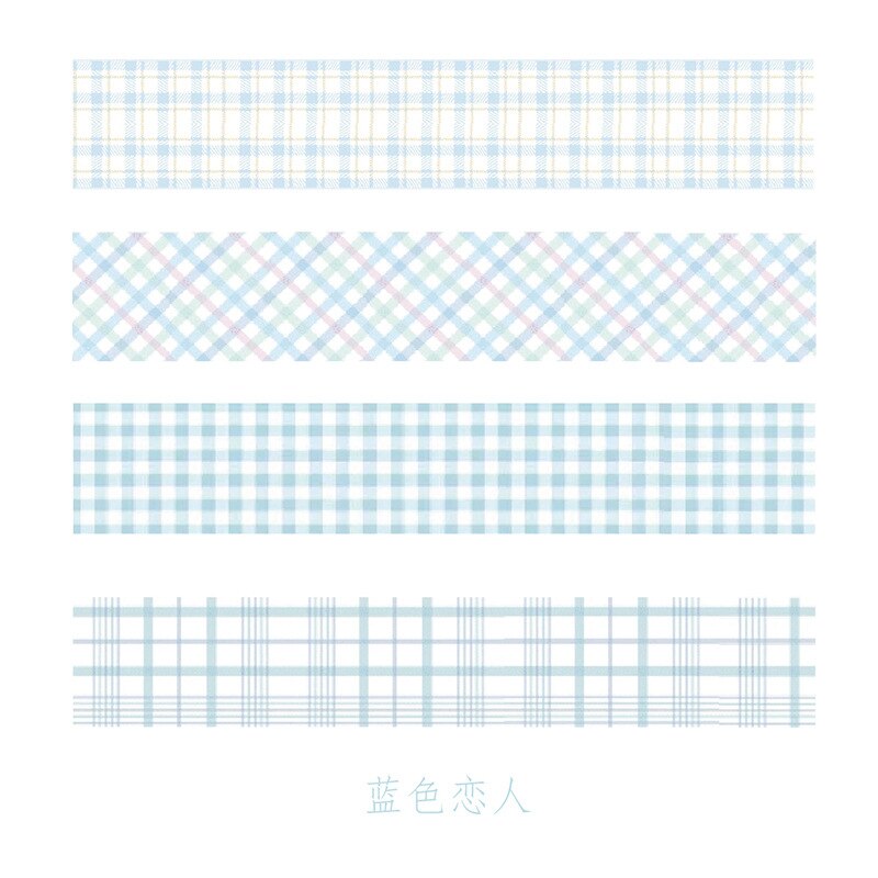 4Rolls Grid Washi Tape Set Cute Masking Tape Cinta Adhesiva Decorativa Papeleria Plakband Ins Stationery Paper Kawaii Washitape: WHITE