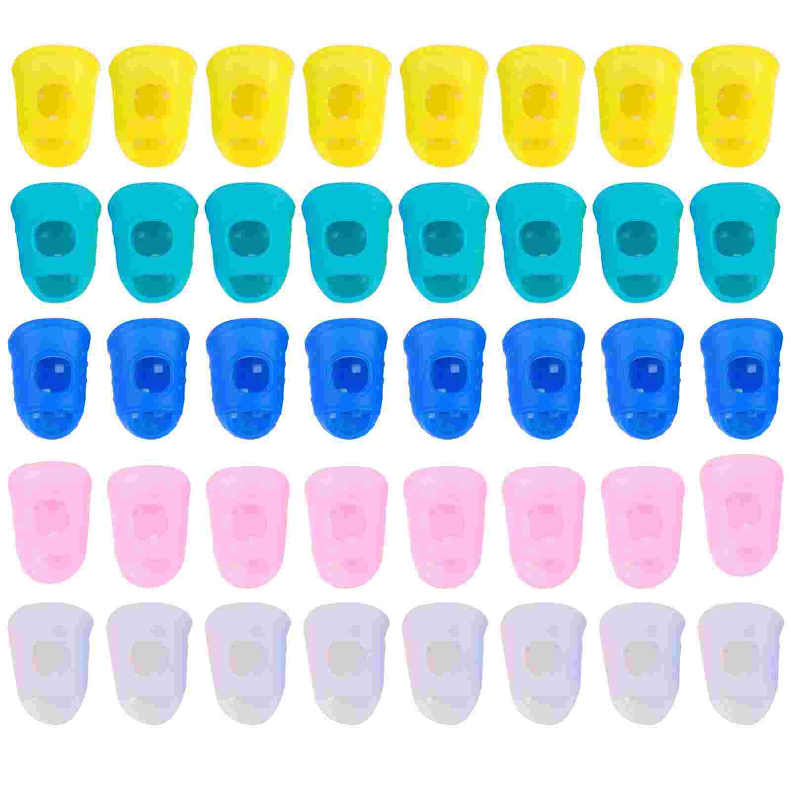 40 Pcs Nonslip Finger Covers Finger Protectors Comfortable Protection Caps ): Default Title