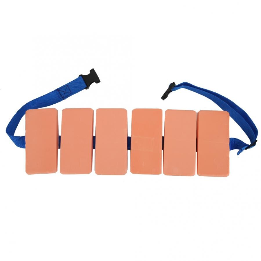 Cinturón de natación de espuma flotante para espalda ajustable, equipo de entrenamiento de cintura, tabla de flotación para adultos y niños, 1 unidad: 6 Block