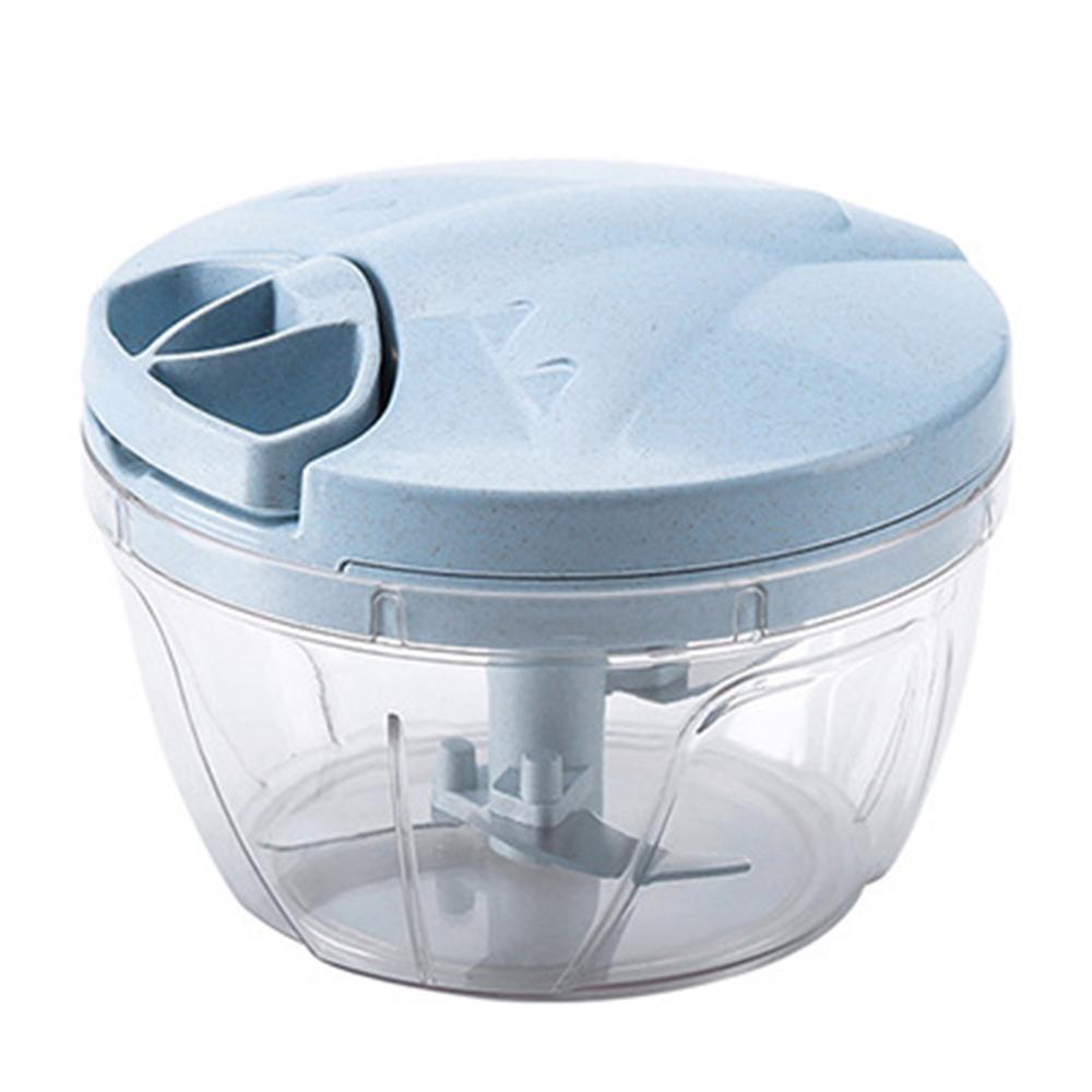 Handbediende Vleesmolen Koken Machine Plantaardige Chopper Ei Mixer Juicer Voor Thuisgebruik Keuken Accessoires Koken Gereedschap: Blue S