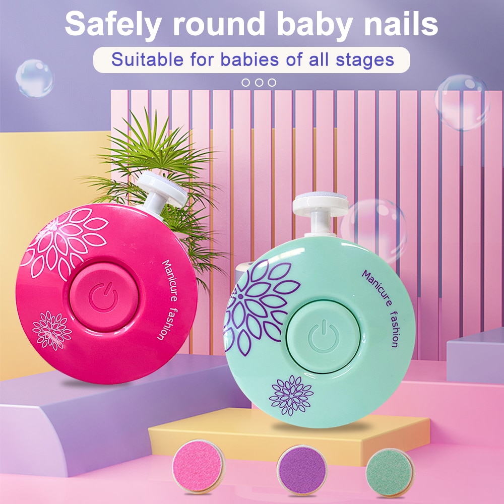 Pasgeboren Baby Elektrische Nagelknipper, Nagelvijlen, Nail Care, Baby Trimmer Accessoire Set, pasgeboren Baby Mondhygiëne Kit