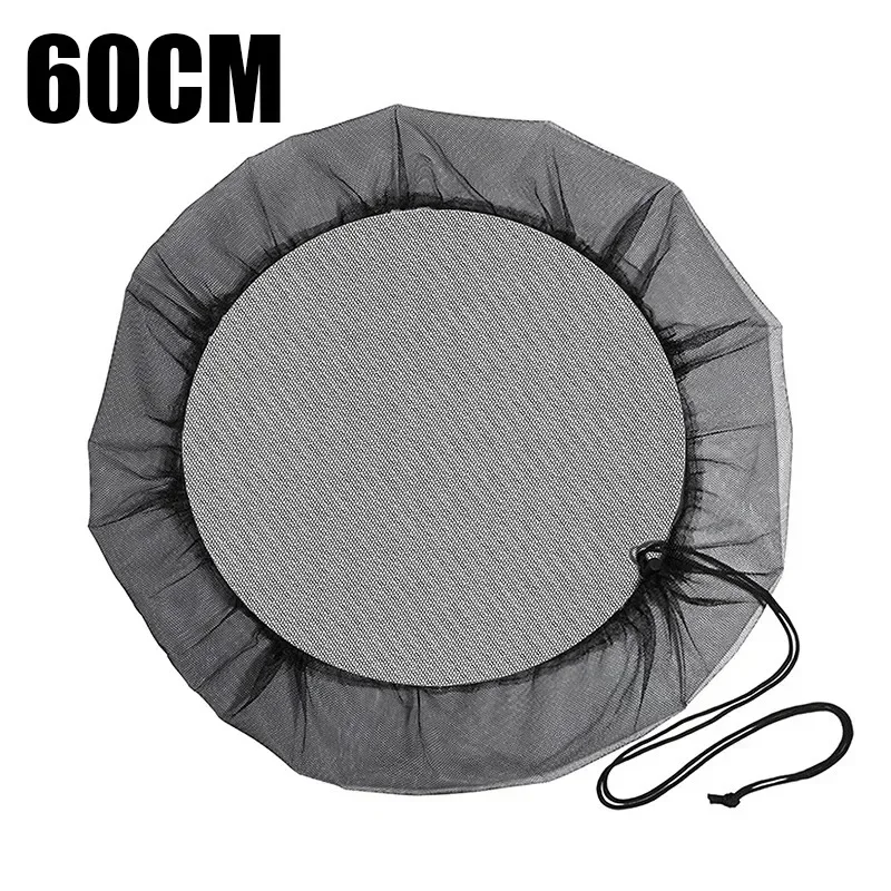 Mesh Cover Netting Voor Regentonnen Watertank Bescherming Deksel Wateropvang Emmers Cover Tuinbenodigdheden Regen Verzamelgereedschap: Black