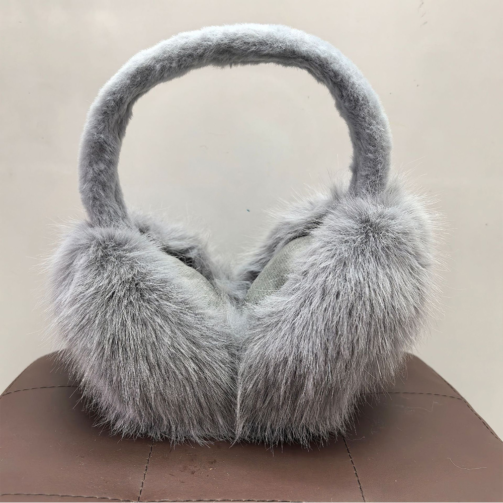 Orejeras de piel sintética suave a la , orejeras de invierno para mujeres y hombres, orejeras de Color sólido, protección contra el frío al aire libre, orejeras para las orejas