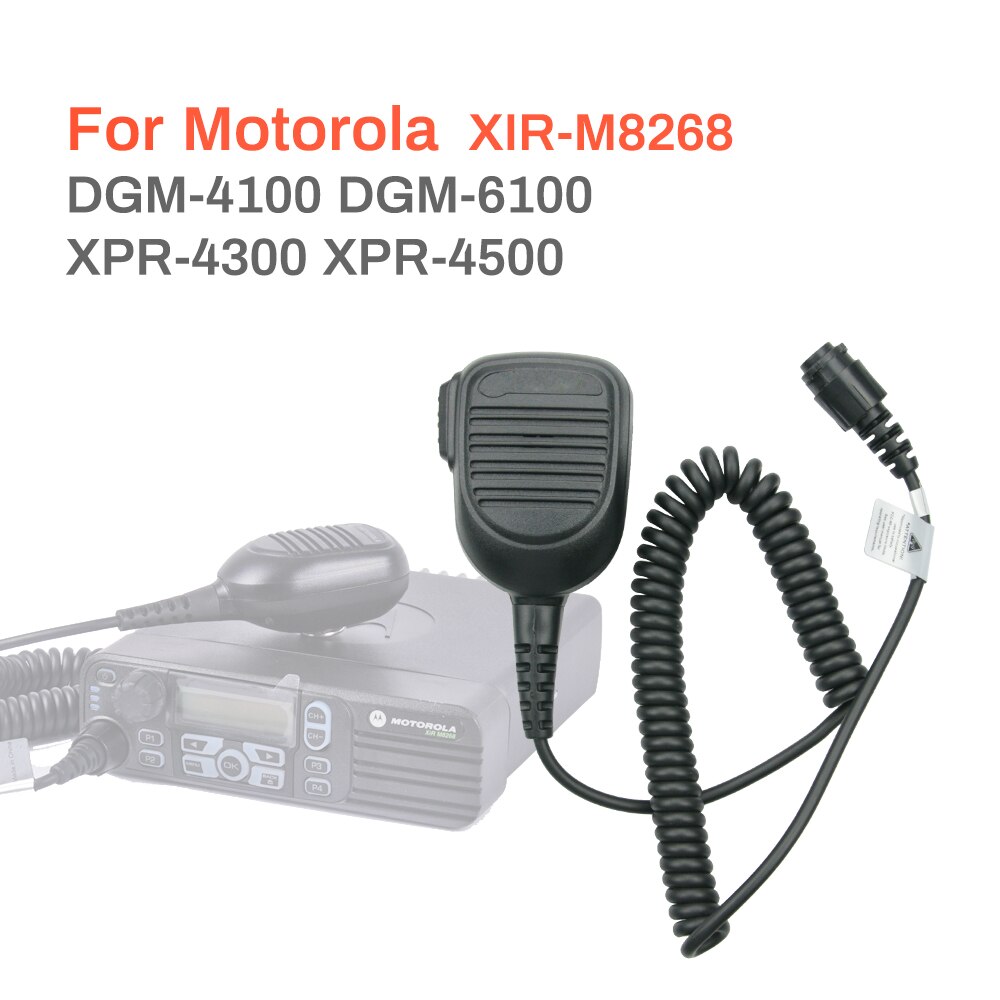 RMN5052A PTT Handheld Speaker MIC for Motorola Radio XIR-M8268 XPR4300 XPR4500 XPR4550 DGM4100 DGM6100