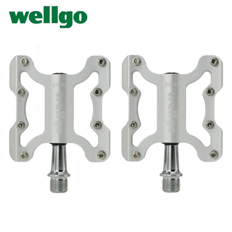 Wellgo KC001 Aluminum Alloy Ultralight MTB BMX Road Bike Pedal Cycling Cr-Mo Spindle Sealed Bearings Bicycle Parts