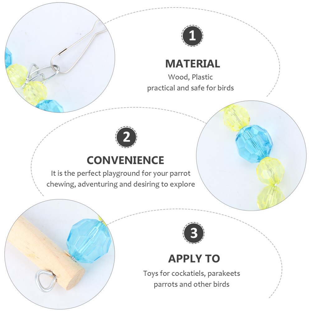 Parrot Playing Swing Parrot Grinding Chewing Toys Bird Tearing Toys Parrot Cage Accessories for Parrot