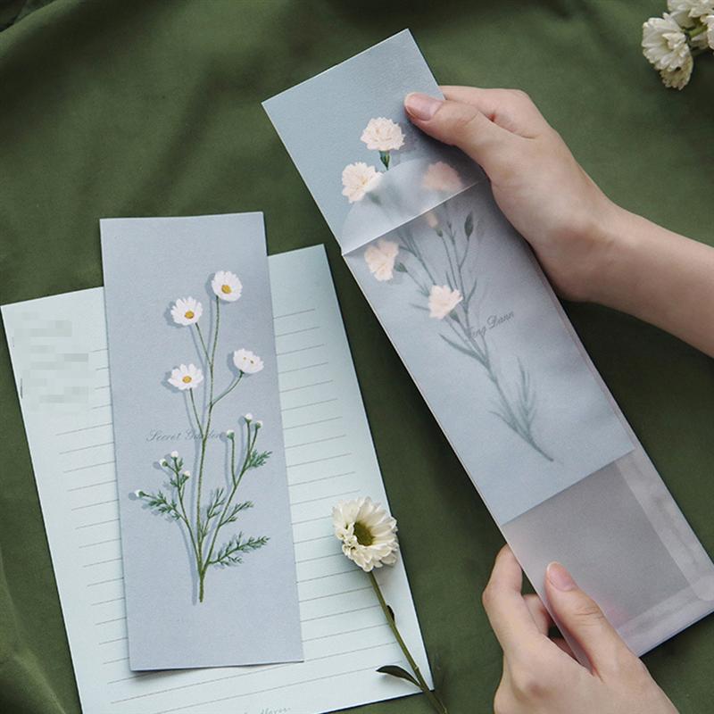 4 Sets of Writing Paper Envelopes Set Fresh Letter Envelope Letter Paper