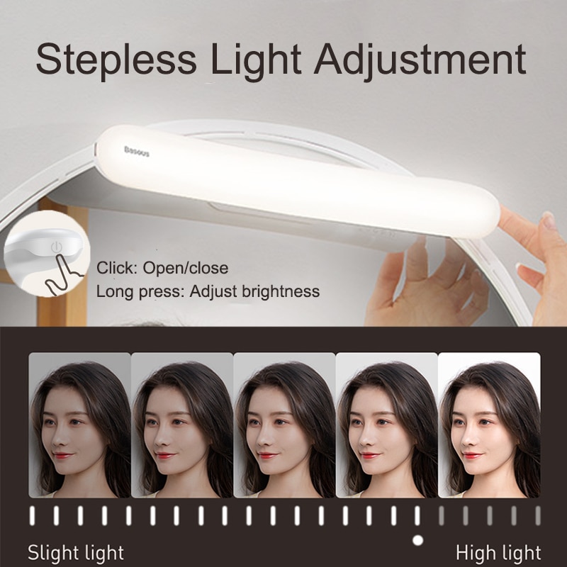 Baseus Led Spiegel Verlichting Make Vanity Light Led Wandlamp Dressing Leestafel Spiegel Lamp