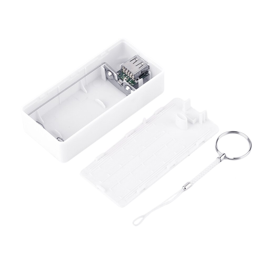6 kleuren 5600 mah 5v usb diy powerbank-hoesje draagbare externe batterij-opbergdoos powerbank-hoesje voor mobiele telefoons