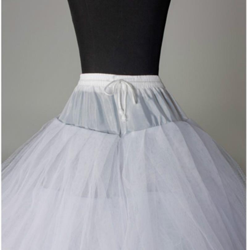 A Line Bridal Petticoat 3 Layers Tulle Underskirt Women Petticoat Crinoline Without Hoop Bridal Wedding Accessories