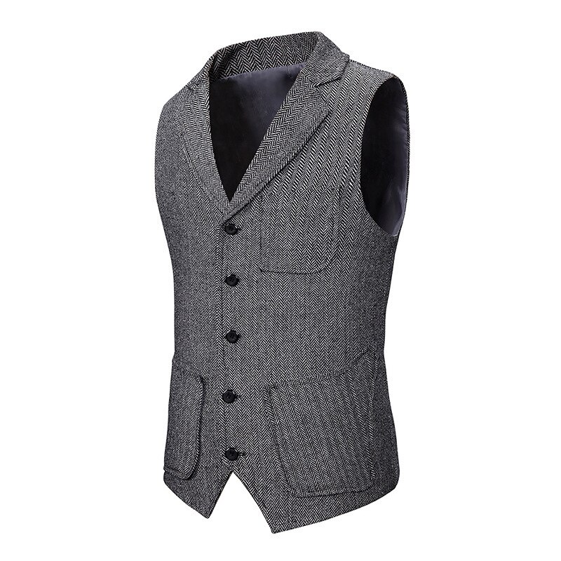 #4747 wiosna jesień biuro kamizelki dla mężczyzn pojedyncze łuszcz dorywczo bezrękawnik mężczyźni szczupły, z klapą kołnierz kamizelka mężczyzn kamizelka