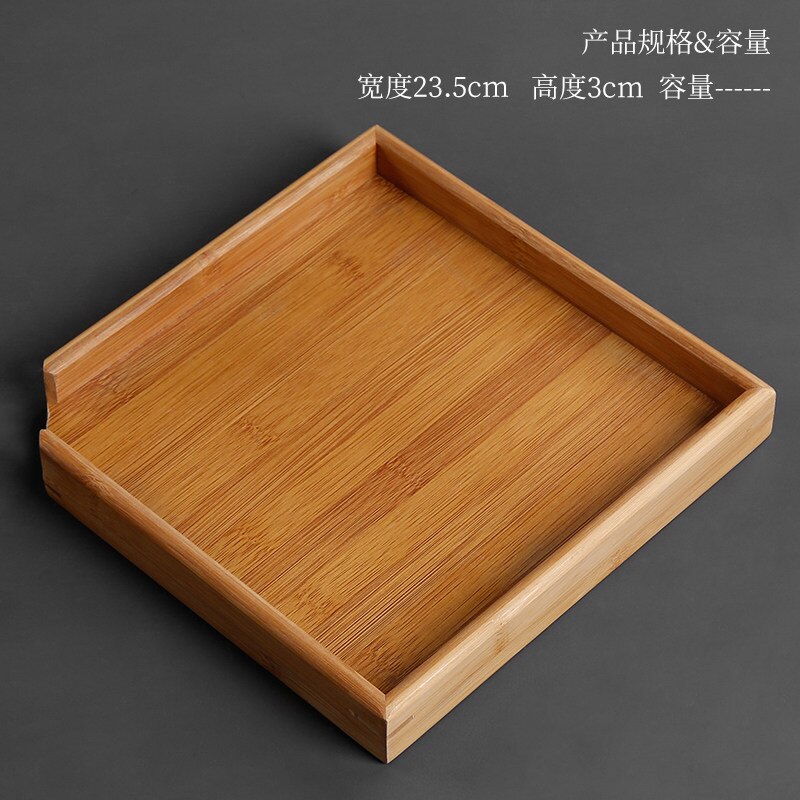 Placu bambusa pakowanie herbaty pudełko kolor drewna taca herbaciana kungfu zestaw robić herbaty akcesoria pojedyncze warstwy: duży capacity 357g