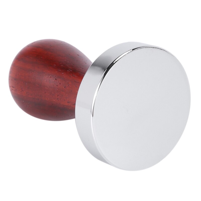5M Stainless Steel Base Wood Handle Tamper Coffee Powder Hammer Coffee Accessories Coffee Machine Kitchen
