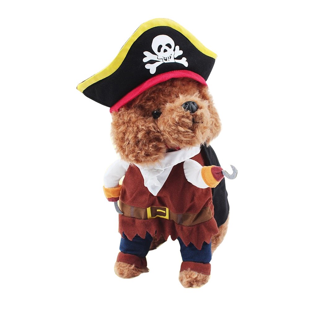 Varma hund kattkläder rolig jul pirat kostym jackor för katter hundar sällskapsdjur hund katt kappa klä upp fest kostym kostym husdjur kläder
