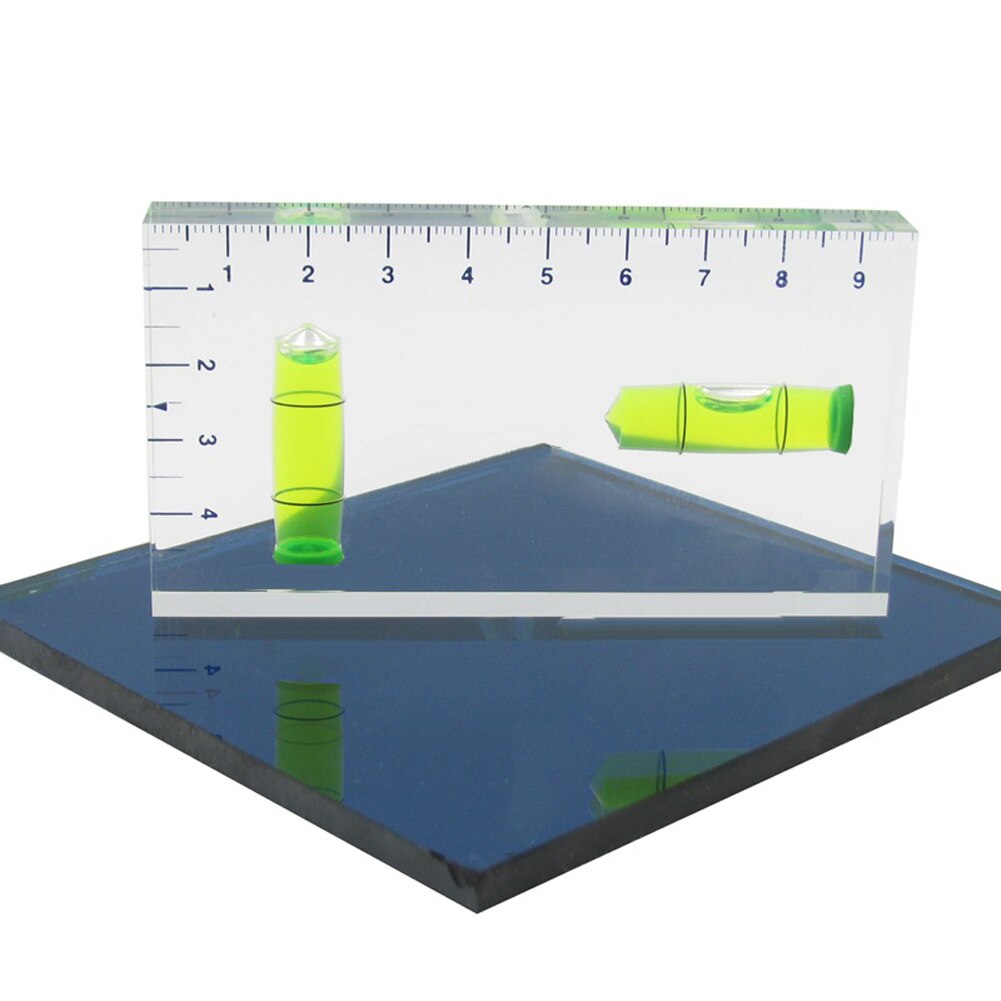 Nauwkeurige, multifunctionele, compacte mini-bouwset voor thuis, eendelige waterpas, eenvoudig te gebruiken handgereedschap, meters, transparant