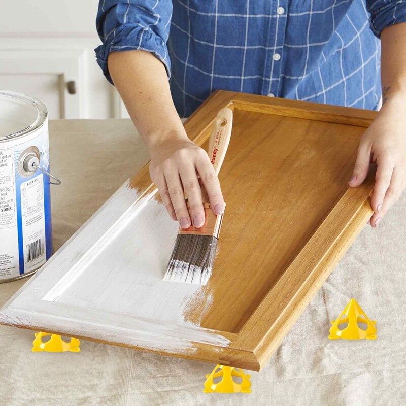 36 Pcs Painters Paint Stand, Cabinet Door Painting And Drying Rack, Painting Stand For Canvas. Plastic Mini Cone Risers